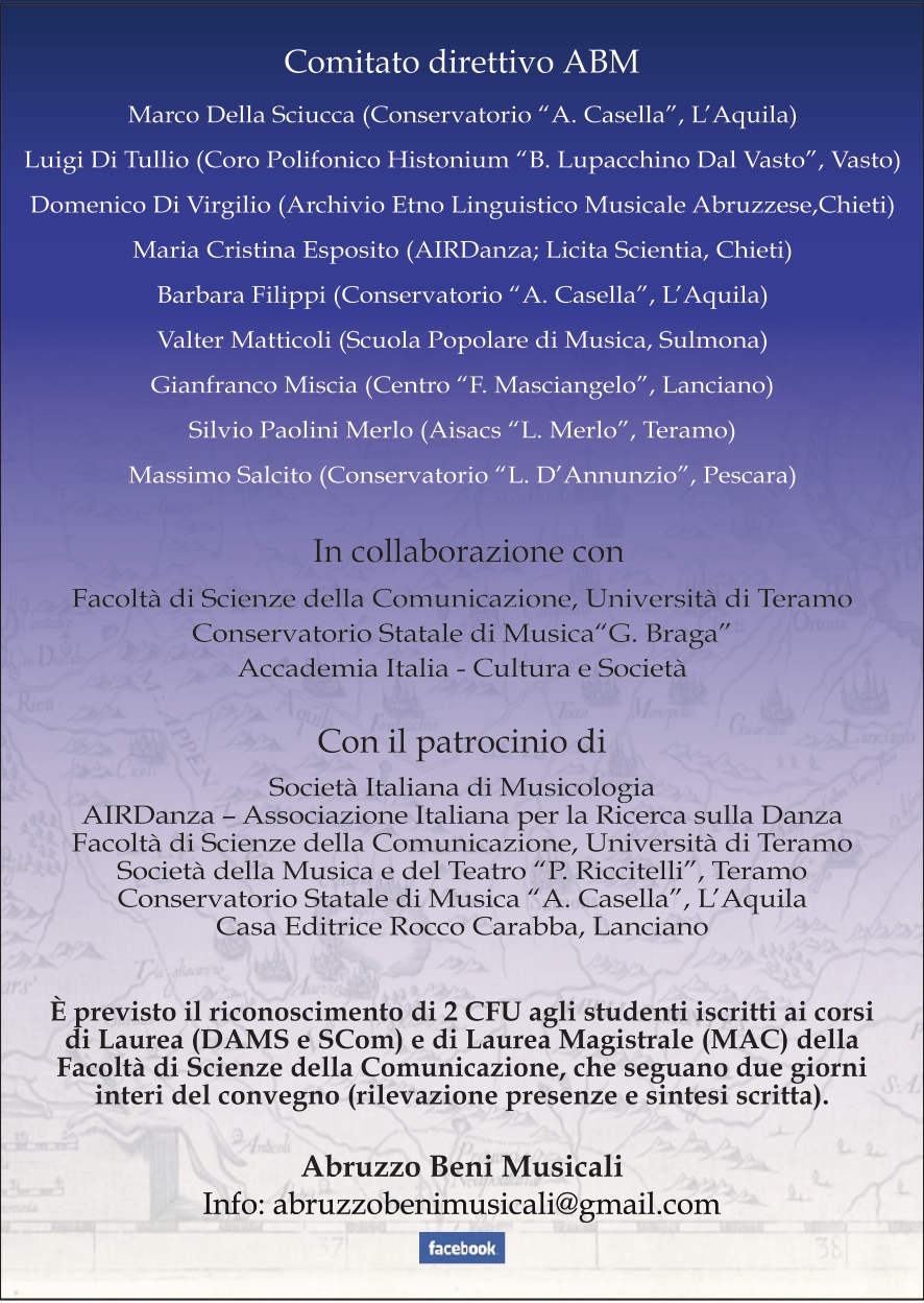 Retro Locandina Abruzzo Beni Musicali 2022 